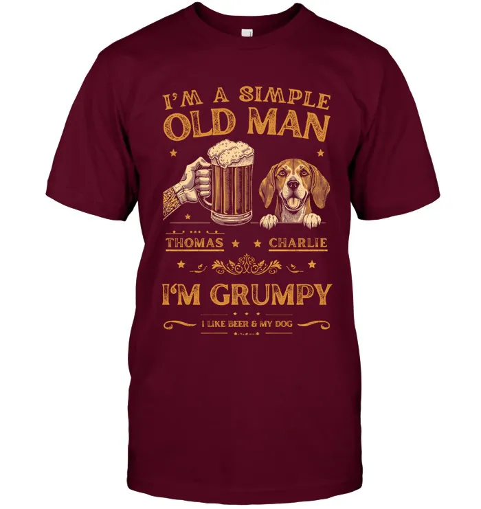 Grumpy Old Man & Beer Dog